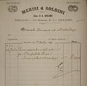 1910-10-05 fattura ortopedia Merisi & Soldini di Bergamo per arto artificiale di Arcangelo Riva